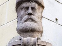 Gornji grad, Gospodska ulica, kameni reljef Matije Gupca na uglu Markova trga i Ćirilometodske ulice